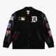 Detroit Tigers Black Out Vintage Logo Varsity Jacket