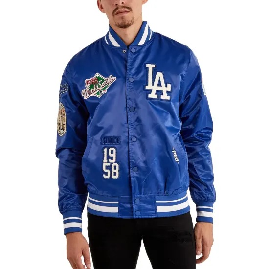 Dodgers Los Angeles Satin Varsity Jacket