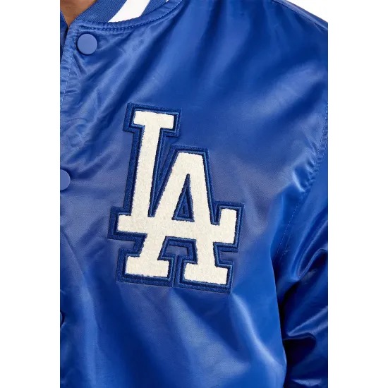 Dodgers Los Angeles Satin Varsity Jacket