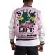 First Row Art & Design Dept Lavender Varsity Jacket