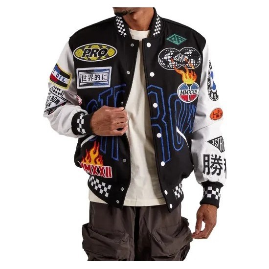 First Row Motorsport Wool Varsity Jacket