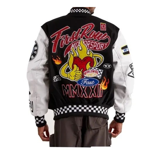 First Row Motorsport Wool Varsity Jacket