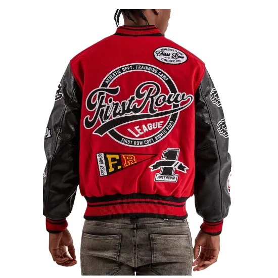 First Row The Best Never Rest Red Varsity Jacket