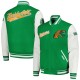 Florida A&M Rattlers Script Green and White Varsity Jacket