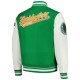 Florida A&M Rattlers Script Green and White Varsity Jacket