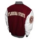 Florida State Seminoles Graduate Garnet and White Varsity Jacket