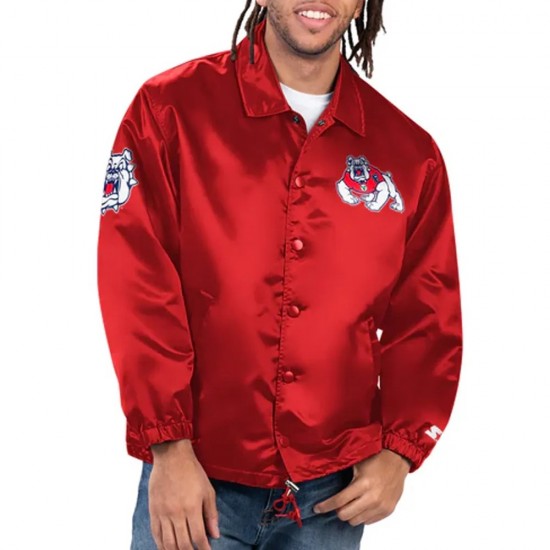 Fresno State Bulldogs Option Route Coaches Jacket