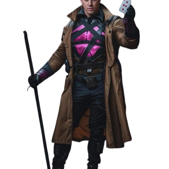 Gambit Marvel X-Men Brown Leather Coat