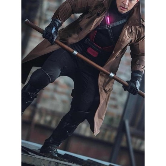 Gambit Marvel X-Men Brown Leather Coat