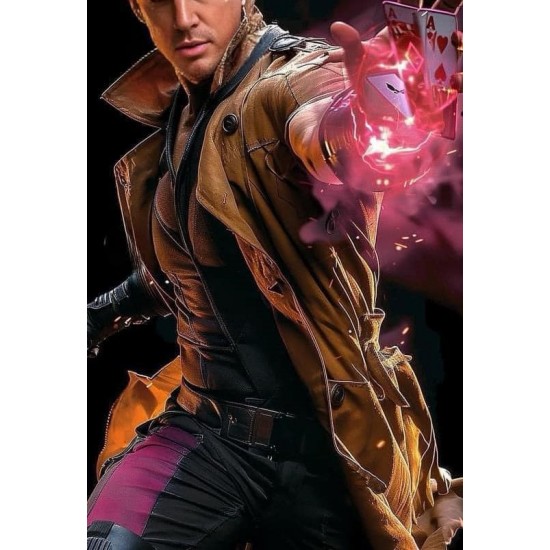 Gambit Marvel X-Men Brown Leather Coat