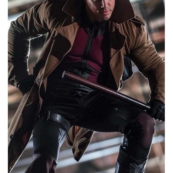 Gambit Marvel X-Men Brown Leather Coat