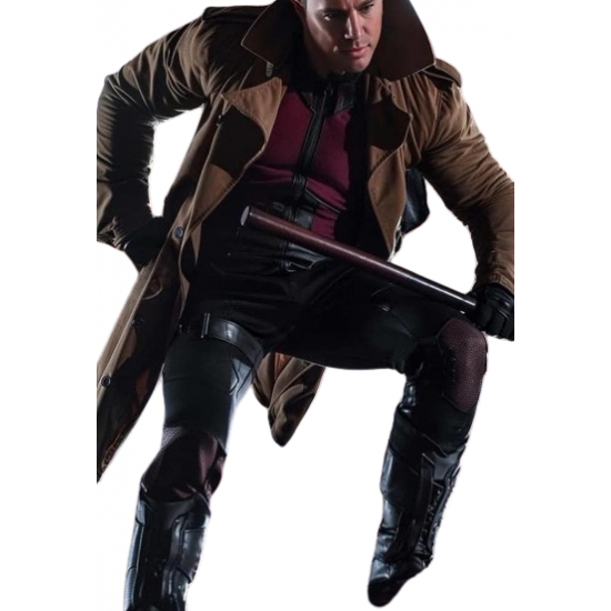 Gambit Marvel X-Men Brown Leather Coat