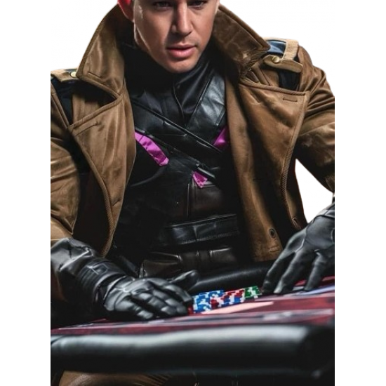 Gambit Marvel X-Men Brown Leather Coat