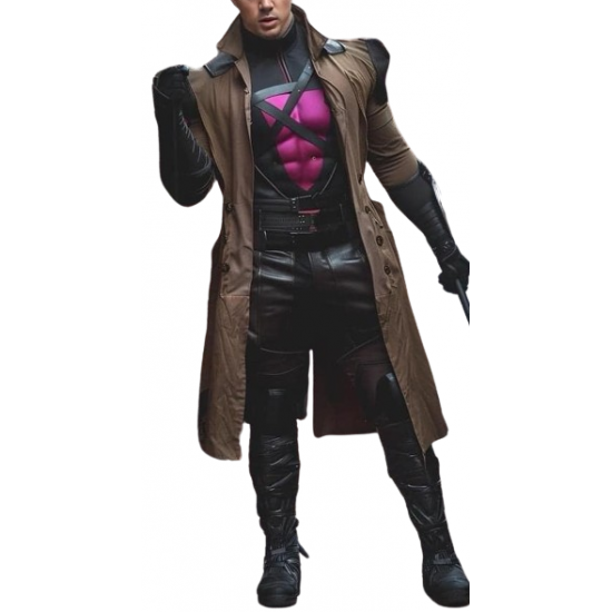 Gambit Marvel X-Men Brown Leather Coat