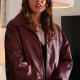 Gemma Daddy Issues 2024 Brown Leather Jacket