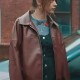 Gemma Daddy Issues 2024 Brown Leather Jacket