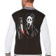 Ghost Face Scream Halloween Varsity Jacket