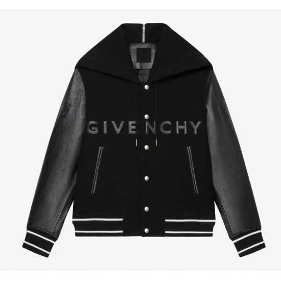 Givenchy Black Classic Varsity Jacket