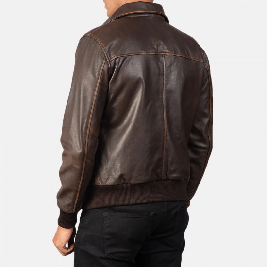 Good Bones S09 Steve Hawk Bomber Leather Jacket