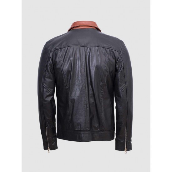 Guarda Vintage Stylish Biker Leather Jacket Men