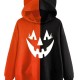 Halloween Cat Two-Tone Fleece Hoodie