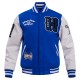 Hampton Pirates HBCU Royal and White Varsity Jacket