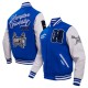 Hampton Pirates HBCU Royal and White Varsity Jacket