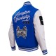 Hampton Pirates HBCU Royal and White Varsity Jacket