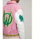 HF Homme Femme Letterman Pink Jacket