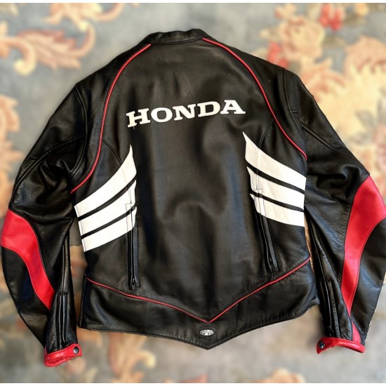 Honda CBR Women Motorcycle Black Leather Jacket