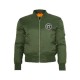 House X Techno Crssd Bomber Green Jacket