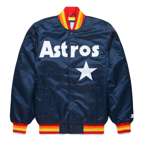 Houston Astros Classic Navy Satin Jacket