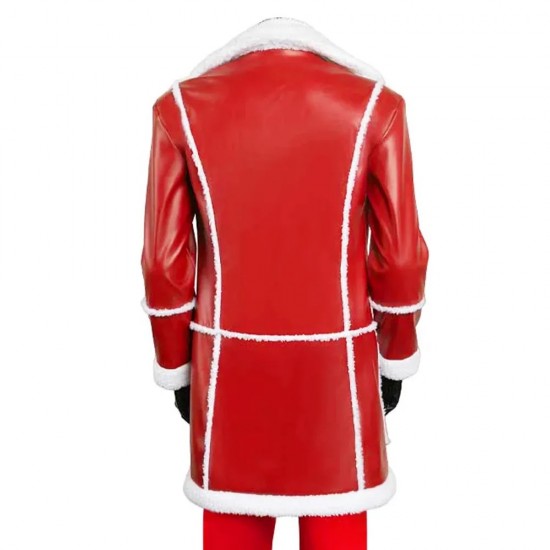 J.K. Simmons-Inspired Red One Leather Coat