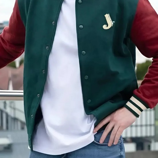 Jameson Green And Red Varsity Jacket