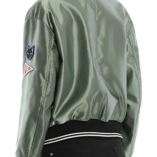 Jodie Comer Killing Eve Green Varsity Jacket