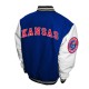 Kansas Jayhawks Royal and White Varsity Jacket