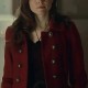 Katie Sheridan Firecracker 2024 Red Wool Coat