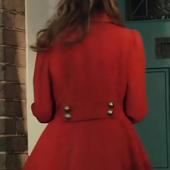 Katie Sheridan Firecracker 2024 Red Wool Coat