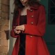 Katie Sheridan Firecracker 2024 Red Wool Coat