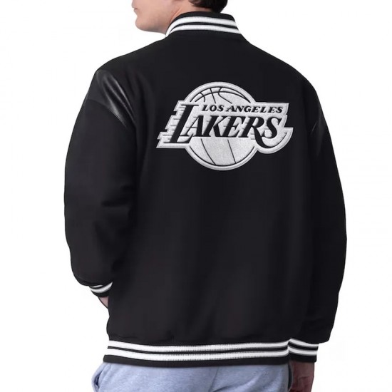 LA Lakers Clutch Hitter Black Varsity Jacket