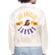 LA Lakers Printed Logo Varsity Satin Jacket