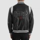 Liberte Texas Black Leather Varsity Jacket