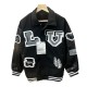 LV Bunny Black Varsity Jacket