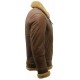 Men B3 Bomber Sheepskin Aviator Leather Jacket