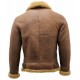 Men B3 Bomber Sheepskin Aviator Leather Jacket