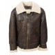 Men B3 Sheepskin Leather Bomber Aviator Jacket