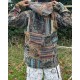 Men's Boho Patchwork Fleece-Lined Winter Jacket