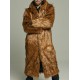 Men's Long Fox Faux Fur Coat with Oversized Hood