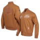 Men's Los Angeles Lakers Brown Paint The City Full-Zip Jacket