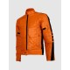 Men’s Orange Leather Jacket for Street Fashion